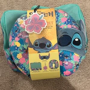 Disney Stitch Kids Travel Set - Teal and Floral